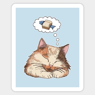 Cat Dreams Sticker